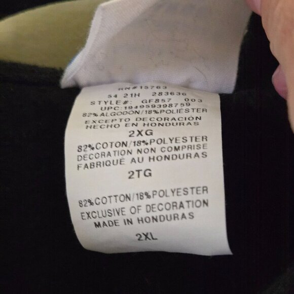 Champion Reverse Weave Black Rainbow Logo Heavyweight Hoodie Size 2XL - Picture 6 of 6